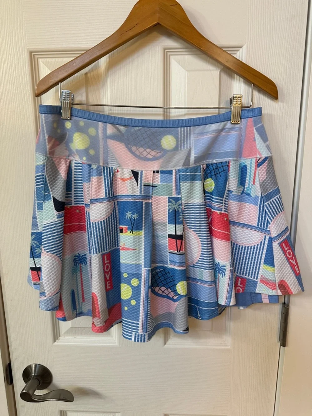 Lucky in Love Pleated skort Pickleball Tennis Cute Trendy Spring Summer XL - Picture 3 of 3